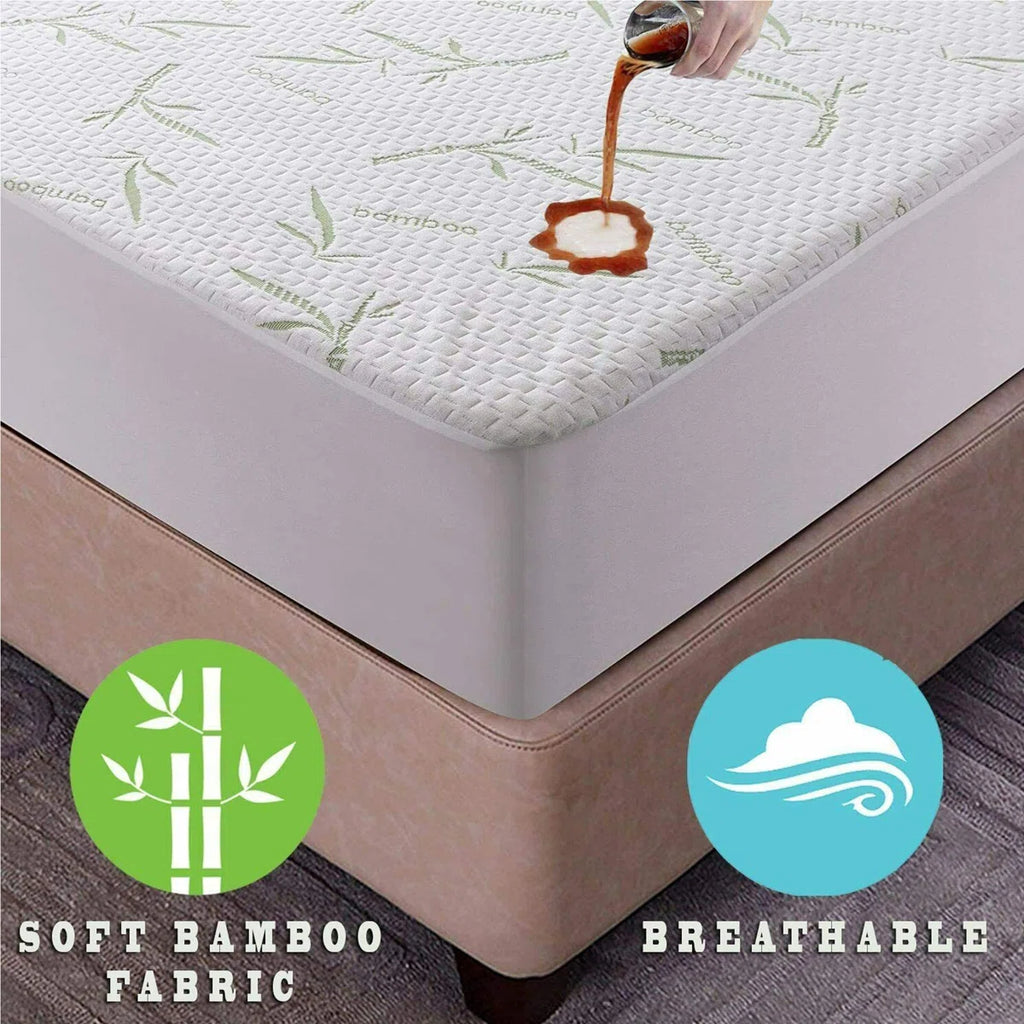 Hypoallergenic and Waterproof Fitted Mattress Protector
