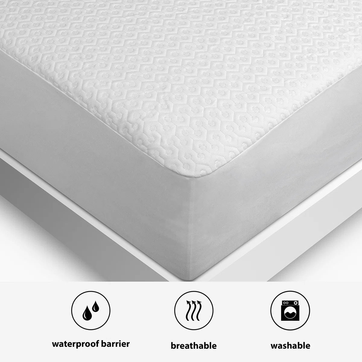 Bedgear Dri-Tec Waterproof Mattress Protector - Hypoallergenic - Noiseless and Washable