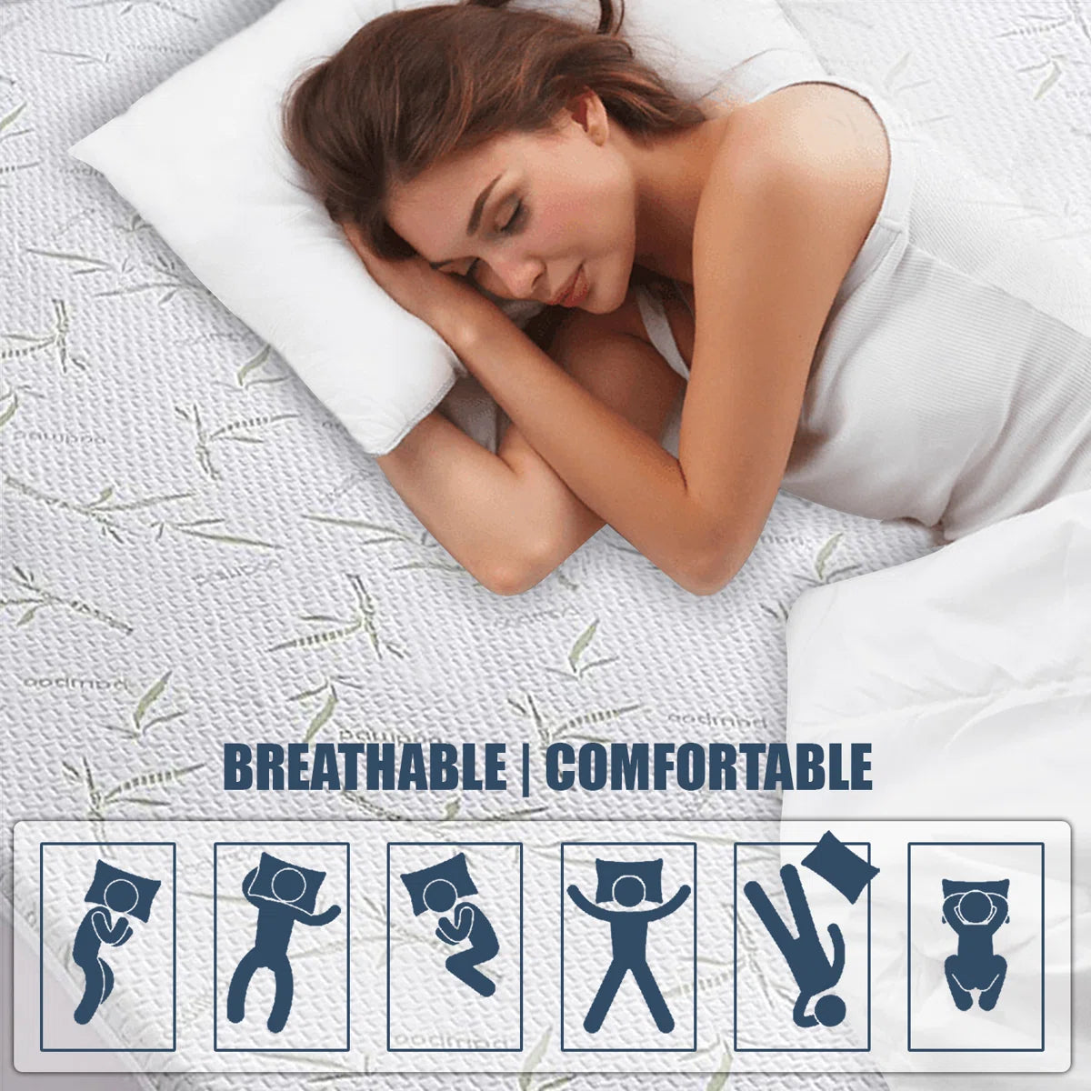 Hypoallergenic and Waterproof Fitted Mattress Protector