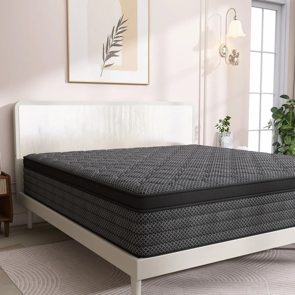 8''/12''/14'' Medium Firm Hybrid Mattress With Breathable And Cooling Foam