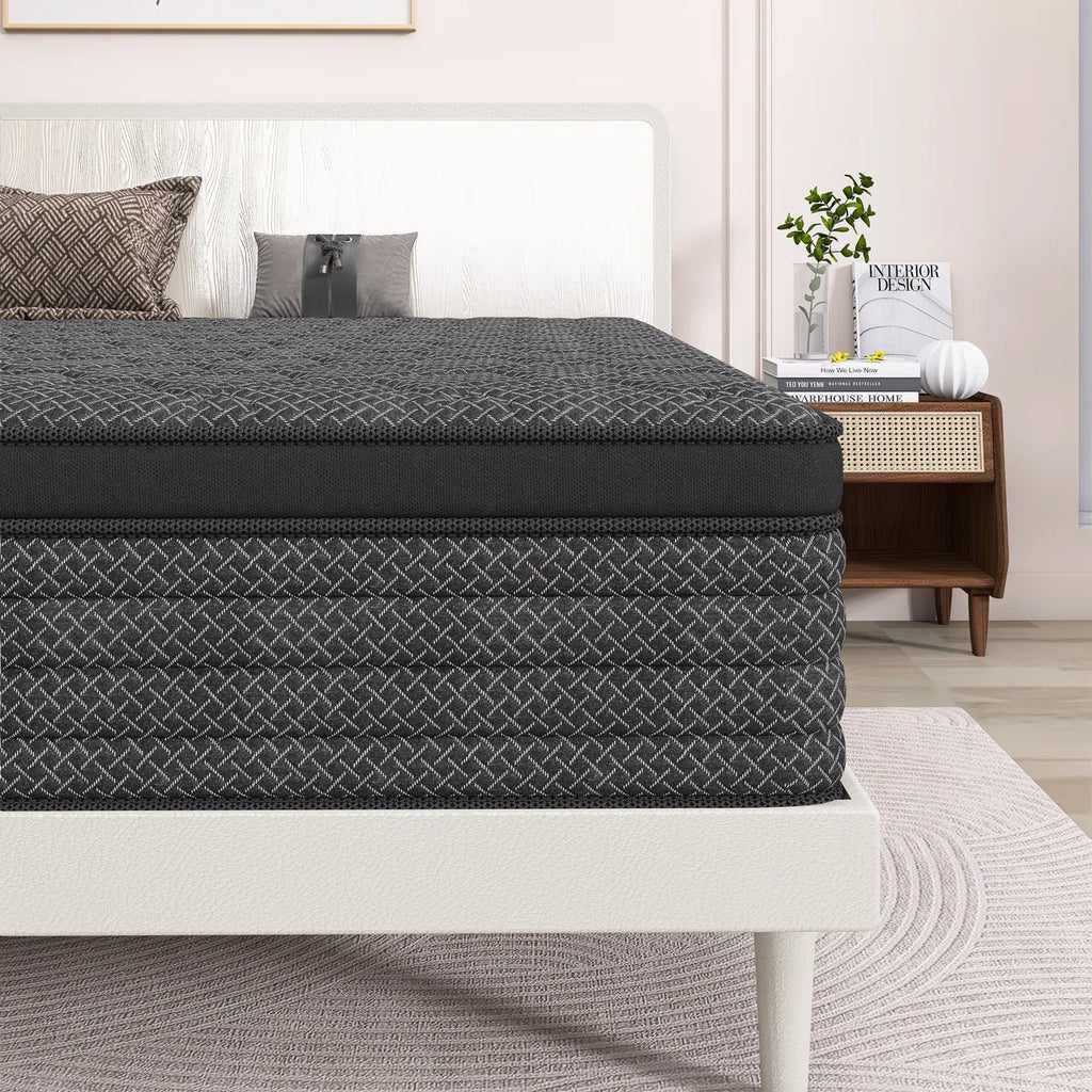 8''/12''/14'' Medium Firm Hybrid Mattress With Breathable And Cooling Foam