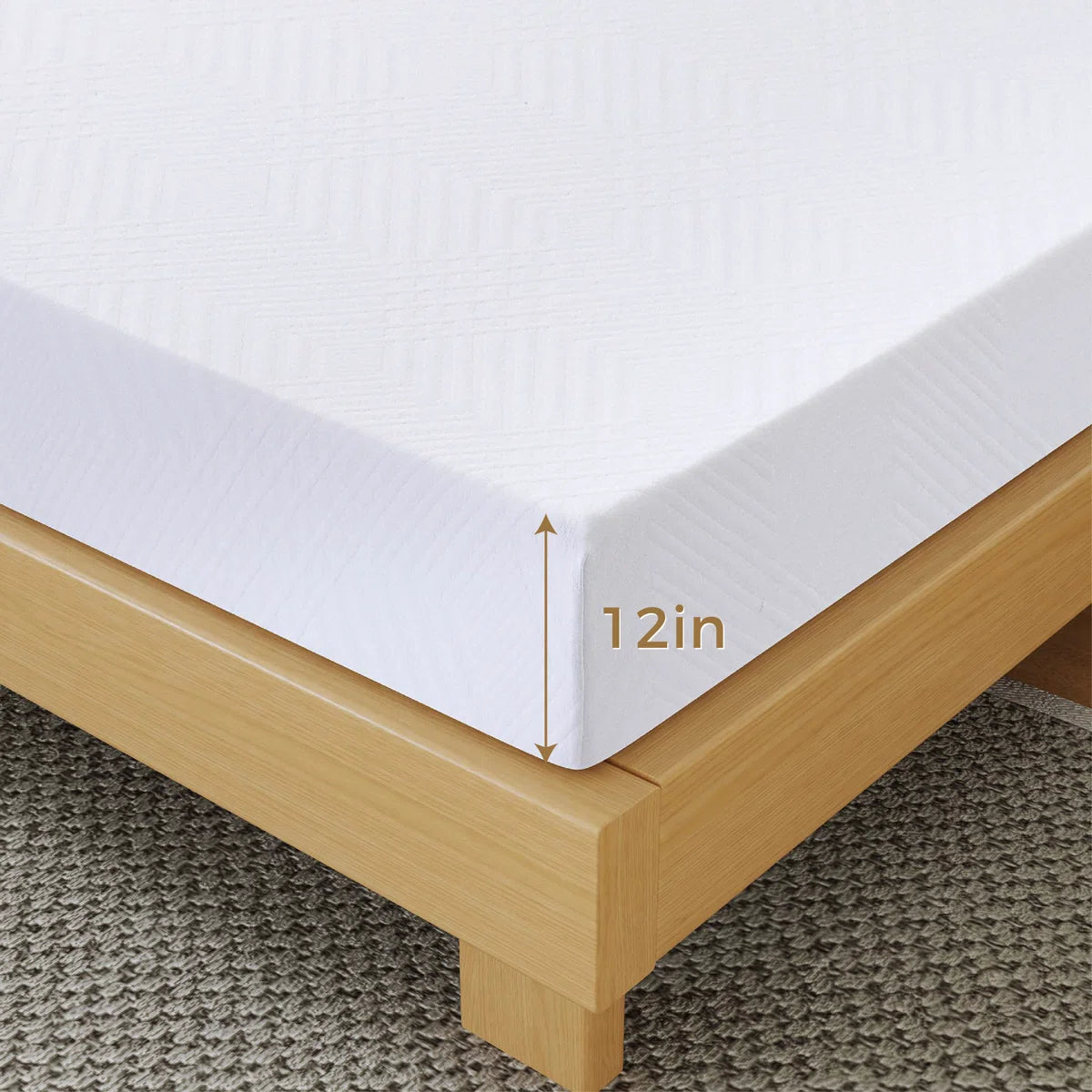 Rodrigue 12'' Medium Gel Memory Foam Mattress